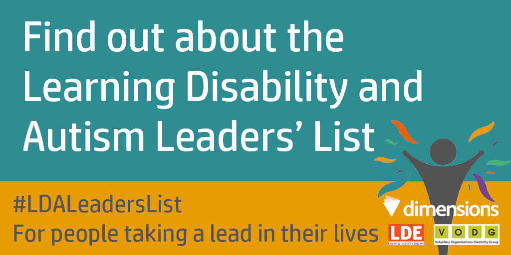 LearningDisEng's tweet image. Have you entered the #LDALeadersList 2022 yet?

Know someone with a #LearningDisability /autistic people taking a lead in their lives &amp;amp; making things better for themselves and others?

Enter or nominate: buff.ly/3QsoHm3

@DimensionsUK @VODGmembership