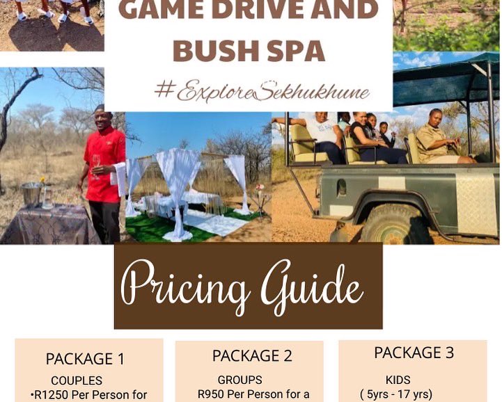 Reshoke37795455's tweet photo. Escape the ordinary and join us on 4x4 open sided vehicle for the best game viewing and end it off on a “Nature spa Retreat”
Bookings: 0719856009 
📍 Groblersdal, Limpopo.  #Letsexploresekhukhune #Golimpopotourism #Travel2022 #Localtravel https://t.co/sc7ig5hYHF