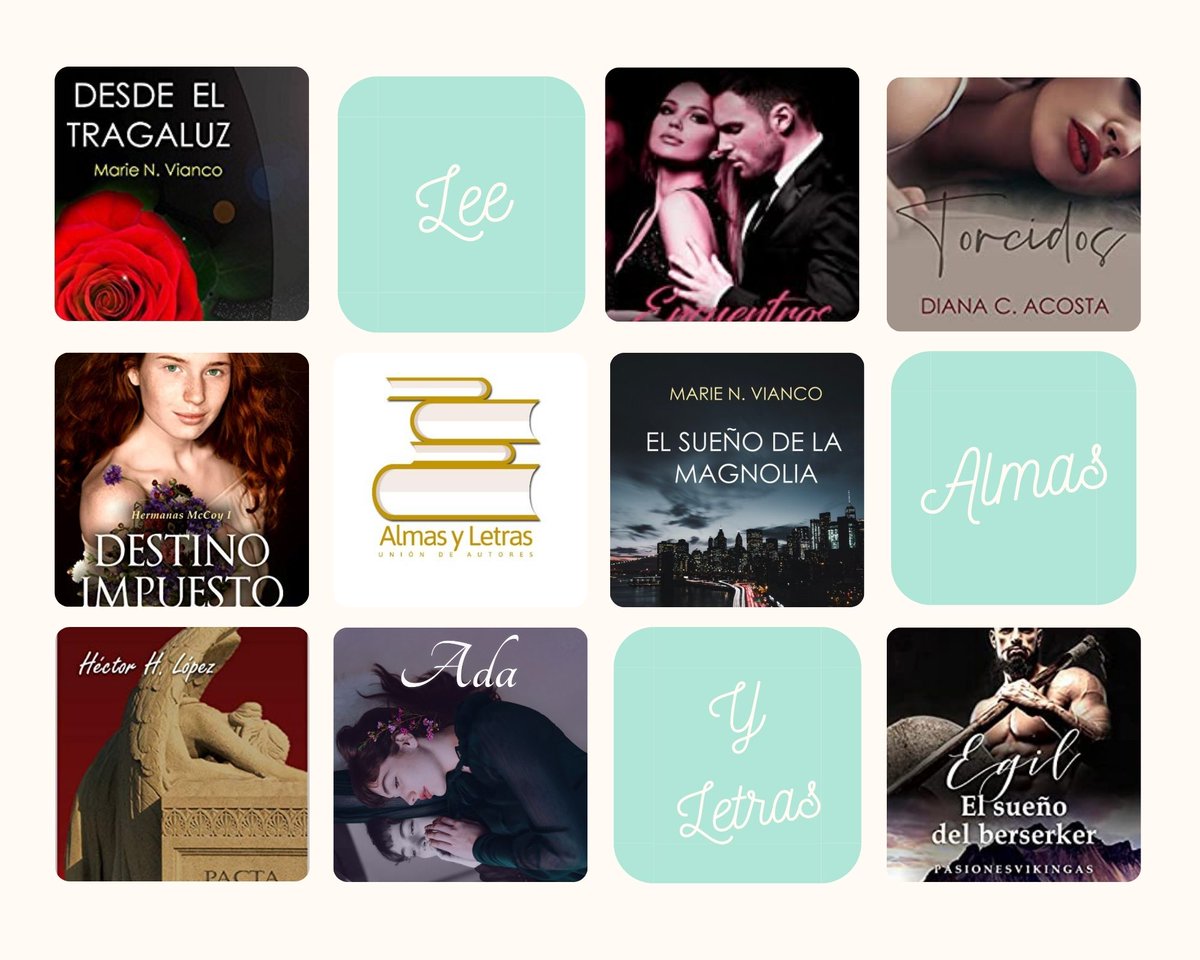 AlmasYLetras's tweet photo. Lee #AlmasYLetras
#ElsueñoDeLaMagnolia de @Marie_N_Vianco 
#PactaServandaSunt de @Yatengounaedad 
#DestinoImpuesto de @isabellaabad1 
#Torcidos de @Ranacien 
#LasVidasDeAda de @Mery_Mera 

¡Tenemos de todo! 📚🏖️
Feliz jueves https://t.co/SLWEHL42M1