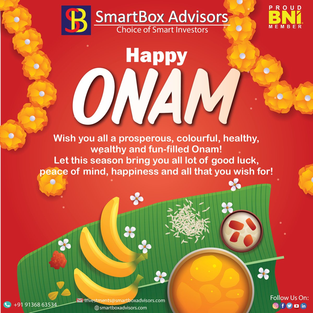 SmartboxA's tweet image. May Lord Mahabali bestows his blessings upon you. Happy Onam!