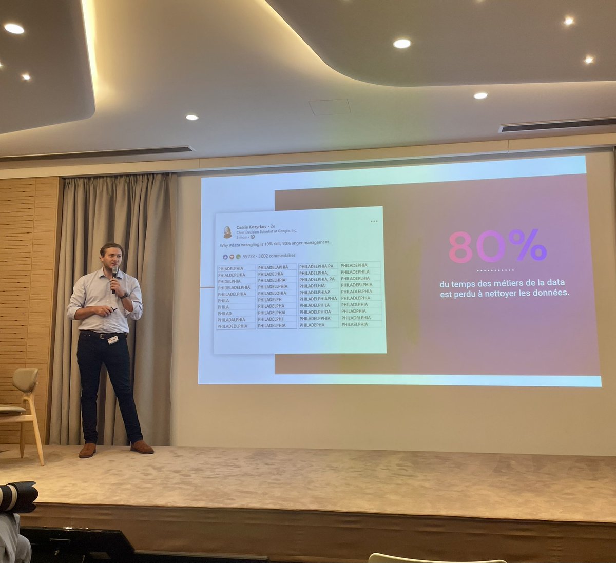 Présentation d’Unifai lors de la conférence #LSARetailTech avec un pitch de <a href="/JesseCreange/">Jesse Créange</a>, notre CEO ! <a href="/EventsLSA/">LSA Events</a>