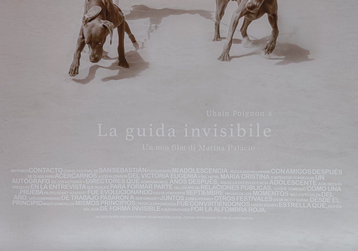 jokinfdez's tweet photo. Qué bonito y qué original el último proyecto de @marinapbur [Film Not Found_Try Again] que se estrenó ayer dentro del @sansebastianfes. 

Un homenaje a todas aquellas personas que están detrás de los focos a través de carteles de películas ficticias. Una preciosidad. ⚡ https://t.co/vBMYDMuMJH