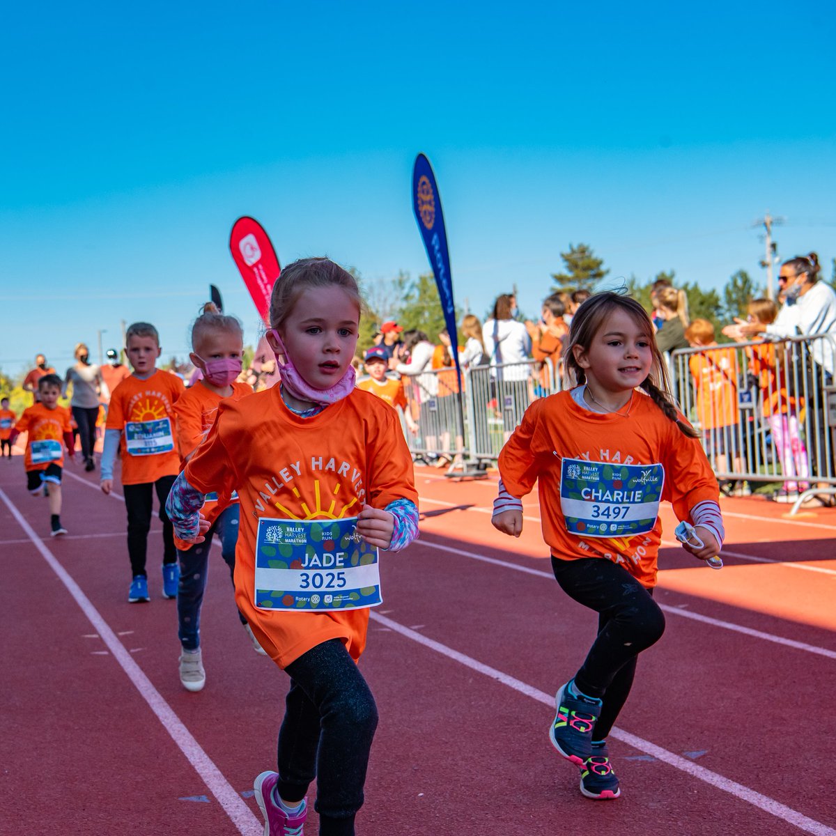 🚨 LESS than 100 Youth Run spots remaining! 

The Youth Run is taking place Saturday, October 8, between 2PM and 3PM in Wolfville. Registration is complementary, courtesy of the Rotary Clubs of Annapolis Valley. For event details or to sign up, visit bit.ly/3D3WwH0