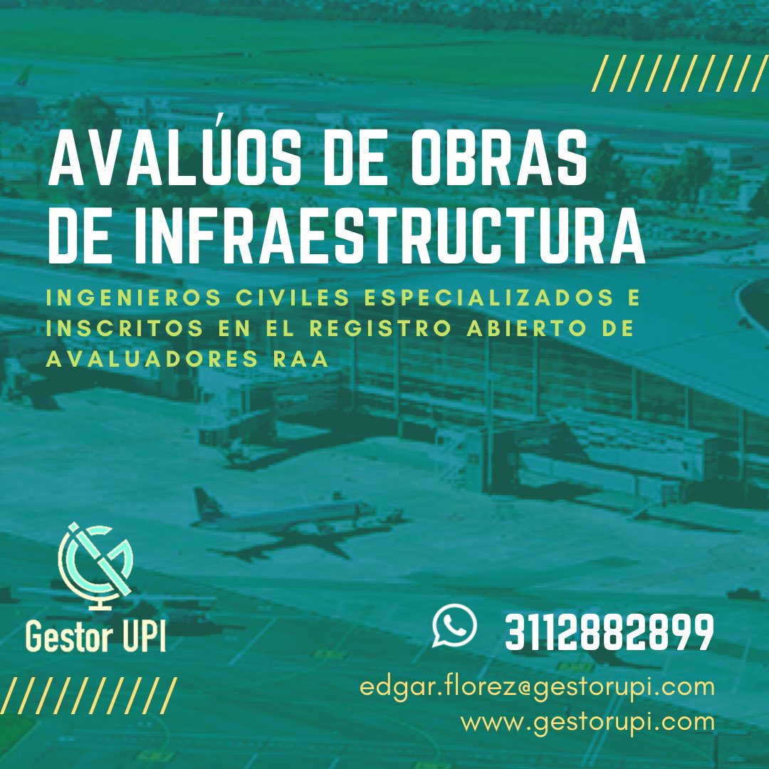 GestorUPI's tweet photo. Contamos con ingenieros civiles especializados en la materia e inscritos en el RAA.

#GestorUPI #avaluos #ingenieriavaluatoria #ingenieriacivil #arquitectura #ingenierocivil #ingeniero #derechourbano #ordenamientoterritorial #construccion #constructores #infraestructura #ani https://t.co/ELCofLse7F