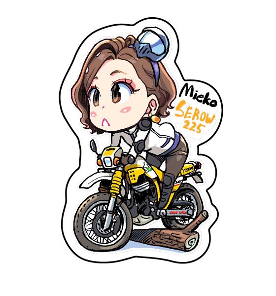 そんなわけでッ。オフロードシリーズアクキー見栄子セロー225 NEWカラー、イエロー&amp;ブルー予約開始‼️ 月末発送の予定です。
真琴KLX250、ぷりんXLR250も忘れずに❤️
https://t.co/vEhCOnCITW 