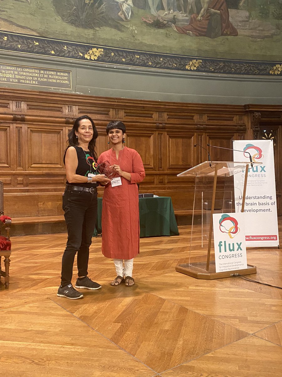 FluxSociety's tweet image. Dr. @Divyanganar receives the #Flux2022 dissertation award! Congrats Divya!