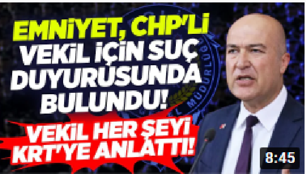 Emniyet, CHP'li Vekil İçin Suç Duyurusunda Bulundu! Vekil Her Şeyi KRT'y... youtu.be/e97togU1yzQ @YouTube aracılığıyla 
@muratbakan @EGM_promosyon @Polise3600 @PoliceDefenderr @ei5_esi 
#vakıfegmpromosyonuyenile