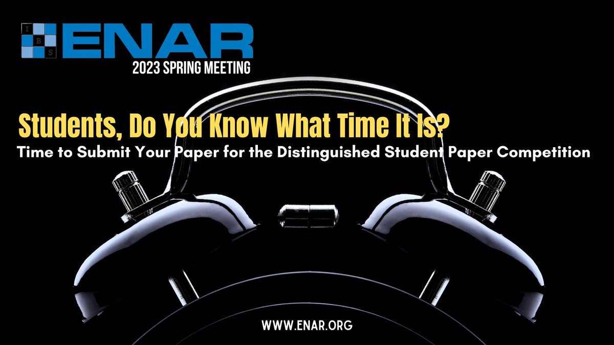 #ENAR2023 Distinguished Student Paper Awards competition is currently accepting student submissions thru 10/1. More details at enar.org. #statisticians #biostatistics #epidemiology #bayesian #genomics #analytics #womeinstem <a href="/ASA_Biometrics/">ASA Biometrics Section</a> <a href="/IBSstats/">IBS</a>