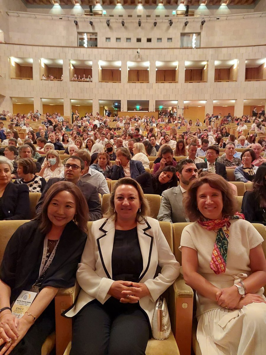 OzgulOzkanYAVUZ's tweet photo. İstanbul is the next destination for The World Symposium on Choral Music #WSCM 🎶
Türkiye is ready to welcome choirs from all around the world in our brand new opera hall Istanbul AKM !
The theme of our Symposium will be #ChangingHorizons.
#WSCM2023Istanbul
@IFCMofficial https://t.co/mmsKHIcSsd
