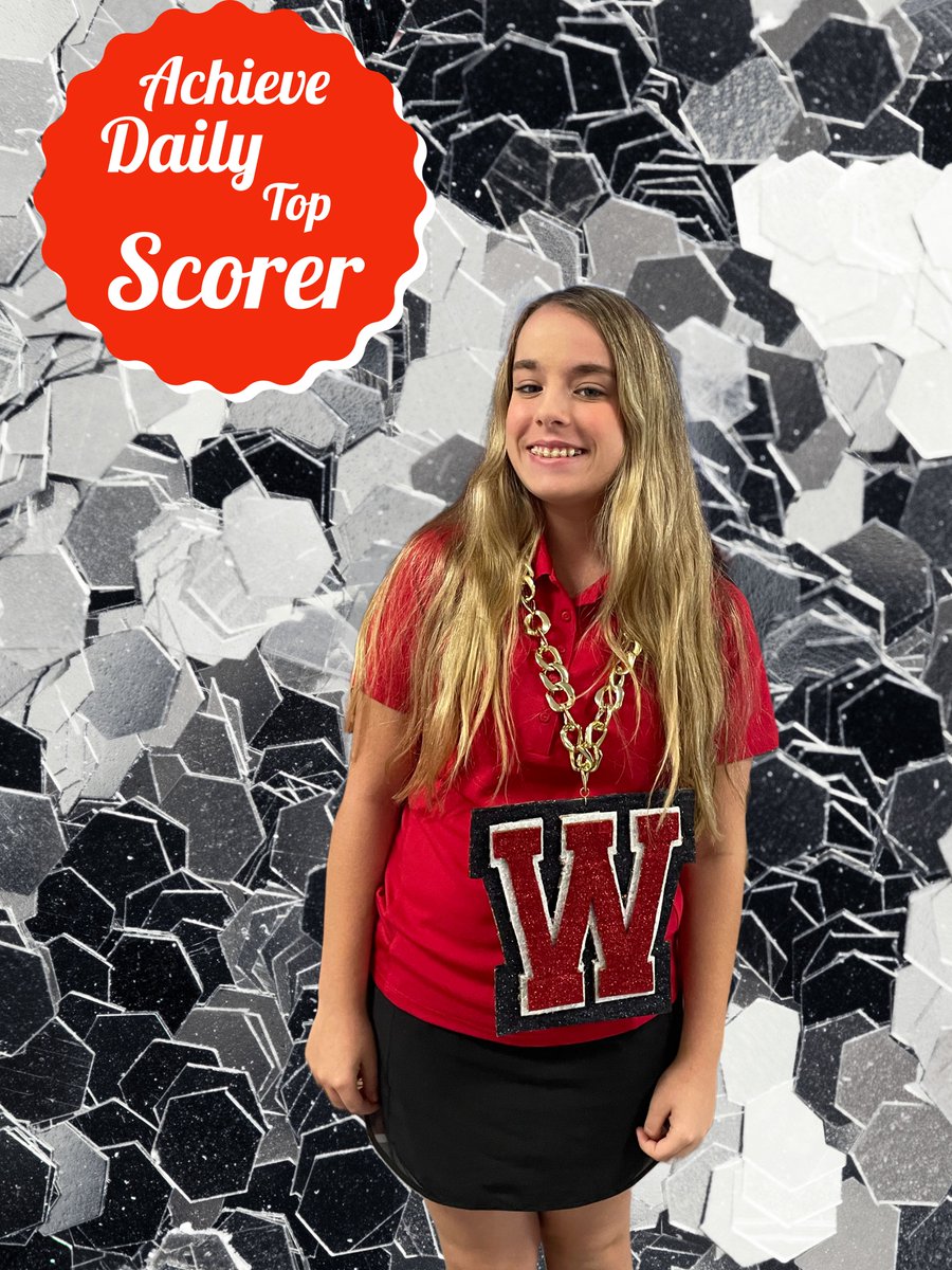 MrsLaylaGilbert's tweet photo. Nope, you're not seeing double! My girl, Jordan M, is the daily #TopScorer for #Achieve3000 for @WLMiddleSchool AND the #State of #Mississippi! Way to go, Jordan!!!!! #WestisBest #LCSDExcellence #GilbertWLMS #dubchain #ELAShenanigans https://t.co/fzofwi3g8c
