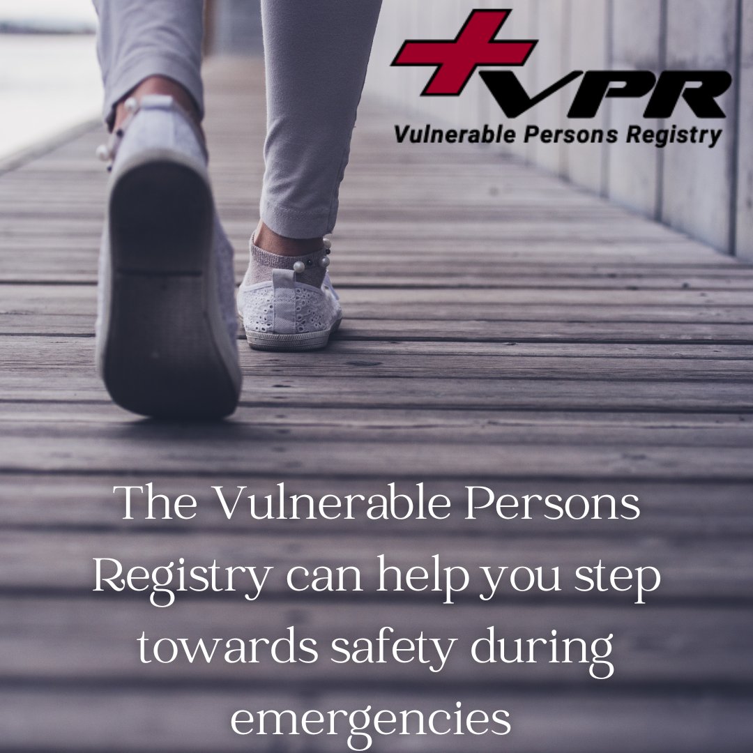 SOOVPR's tweet photo. The Vulnerable Persons Registry helps ensure you know the right steps to take during a large-scale emergency. 
The registry helps protect the safety of those registered during forest fires, floods, large storms and other large-scale emergencies. 

https://t.co/td8jwNaj0s https://t.co/T4cR6BjnYO