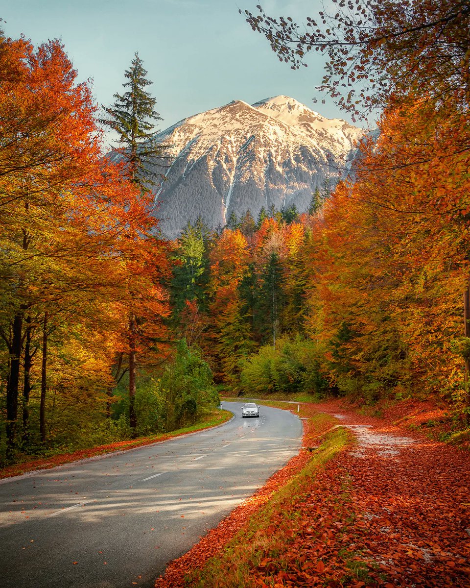 Autumn roads of Slovenia