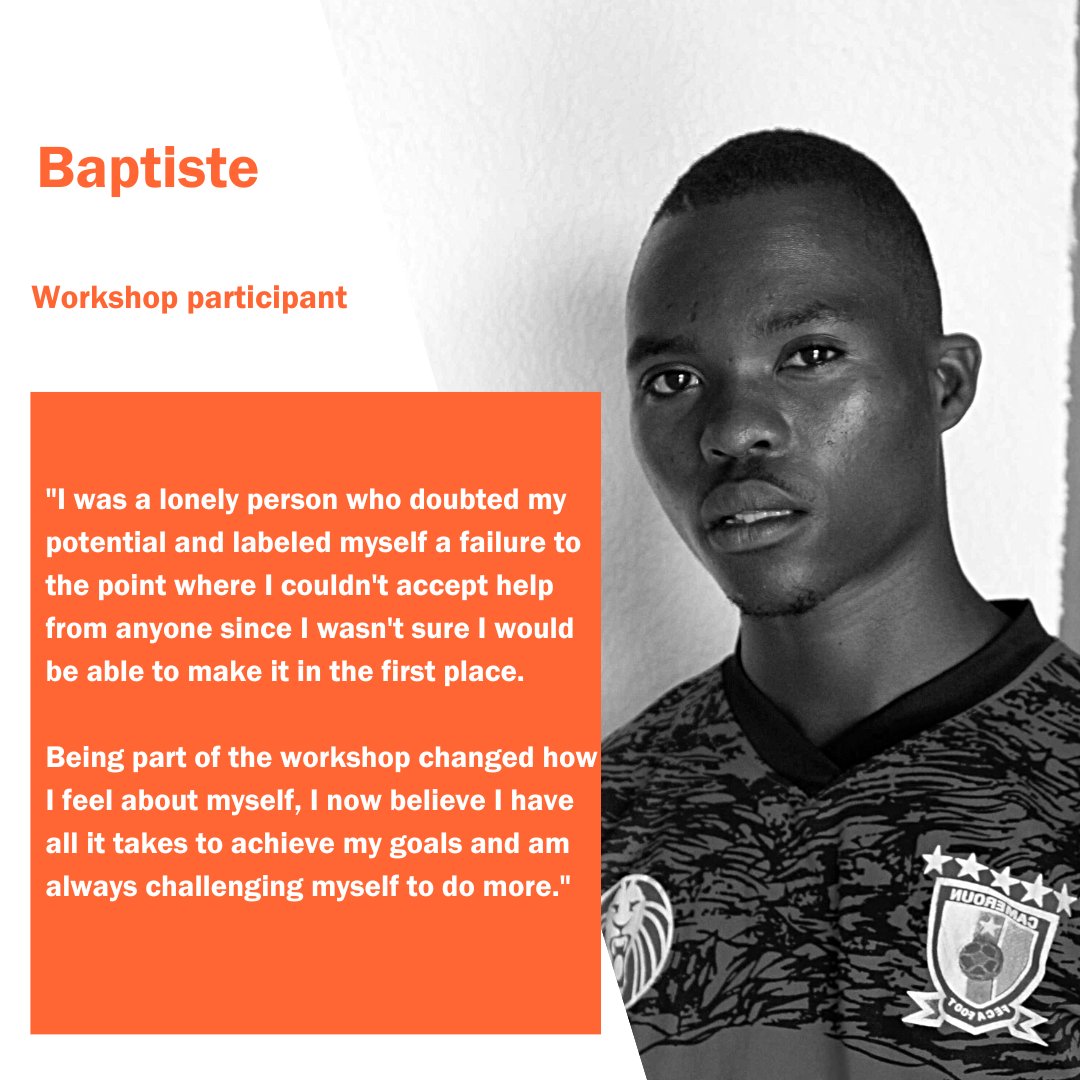 Rworkshops's tweet photo. Baptiste 23, lives in Gasabo District. He attended a Resonate workshop in partnership with Hope for Life Rwanda and his life was forever changed.
#Confidence #StoryTelling #WelcomeChallenges #BelieveInYourself https://t.co/61j24SiQKS