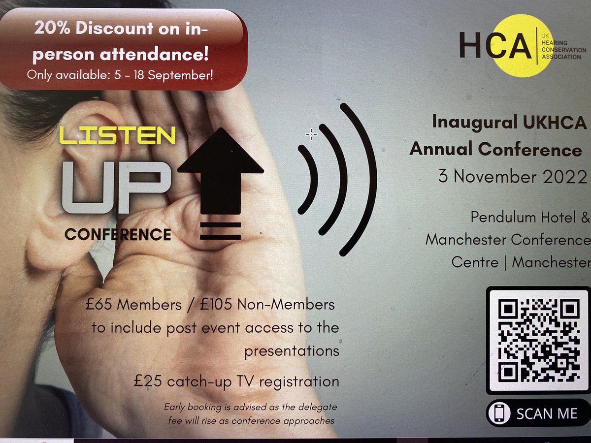 UKDeafCouncil's tweet image. HCA Annual Conference. Sign up for 20% discount