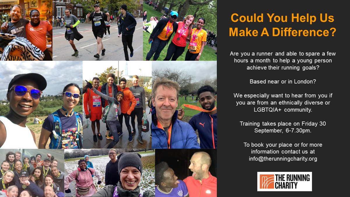 We're looking for volunteers to join the #TRCfamily🧡

Volunteers provide invaluable support to our young people alongside the work of our Programme Coaches.

If you'd like to get involved then drop us an email.

Pls RT <a href="/UKRunChat/">UKRunChat</a> <a href="/runningchannel/">The Running Channel</a> <a href="/parkrunUK/">parkrun UK</a>