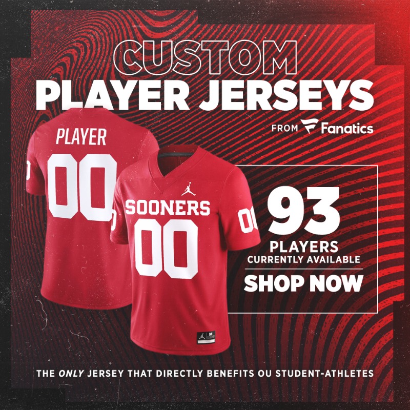 Oklahoma football clearance jerseys custom