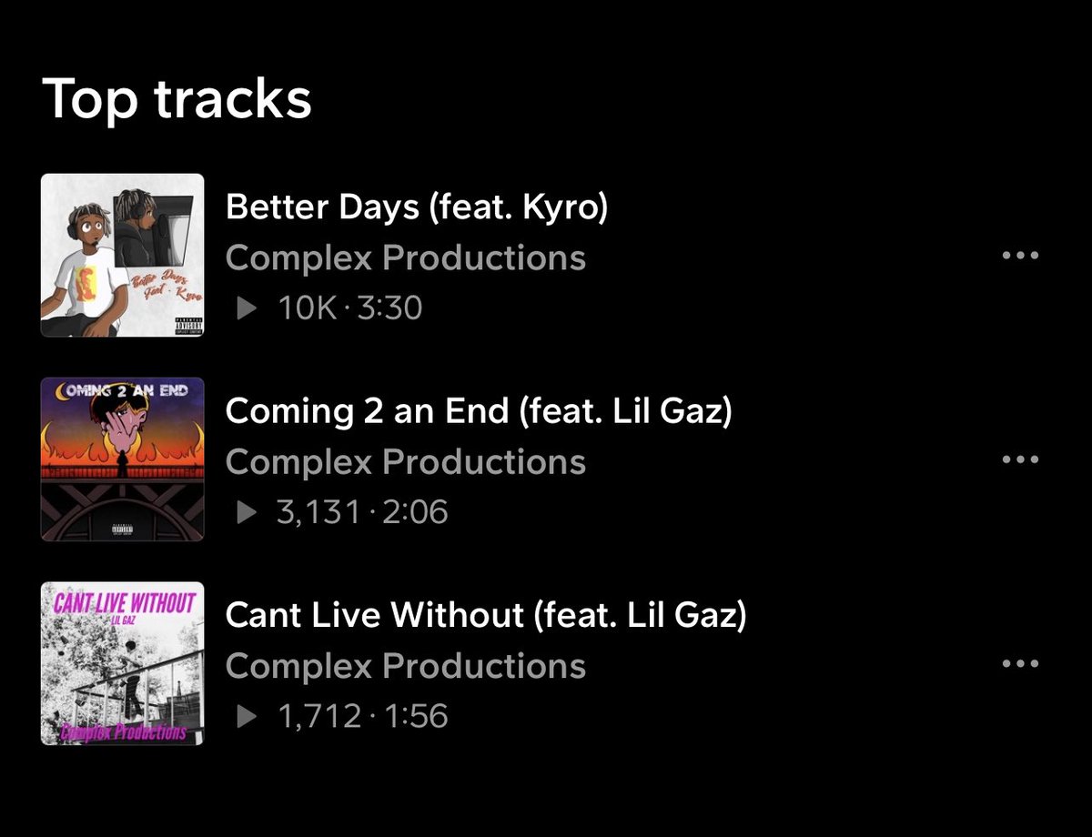 complexrants's tweet photo. Thank you all for 10k streams on BETTER DAYS, fr this means the world to me 💙 2nite we party 🎉🎉 https://t.co/yKgzG20g6r
