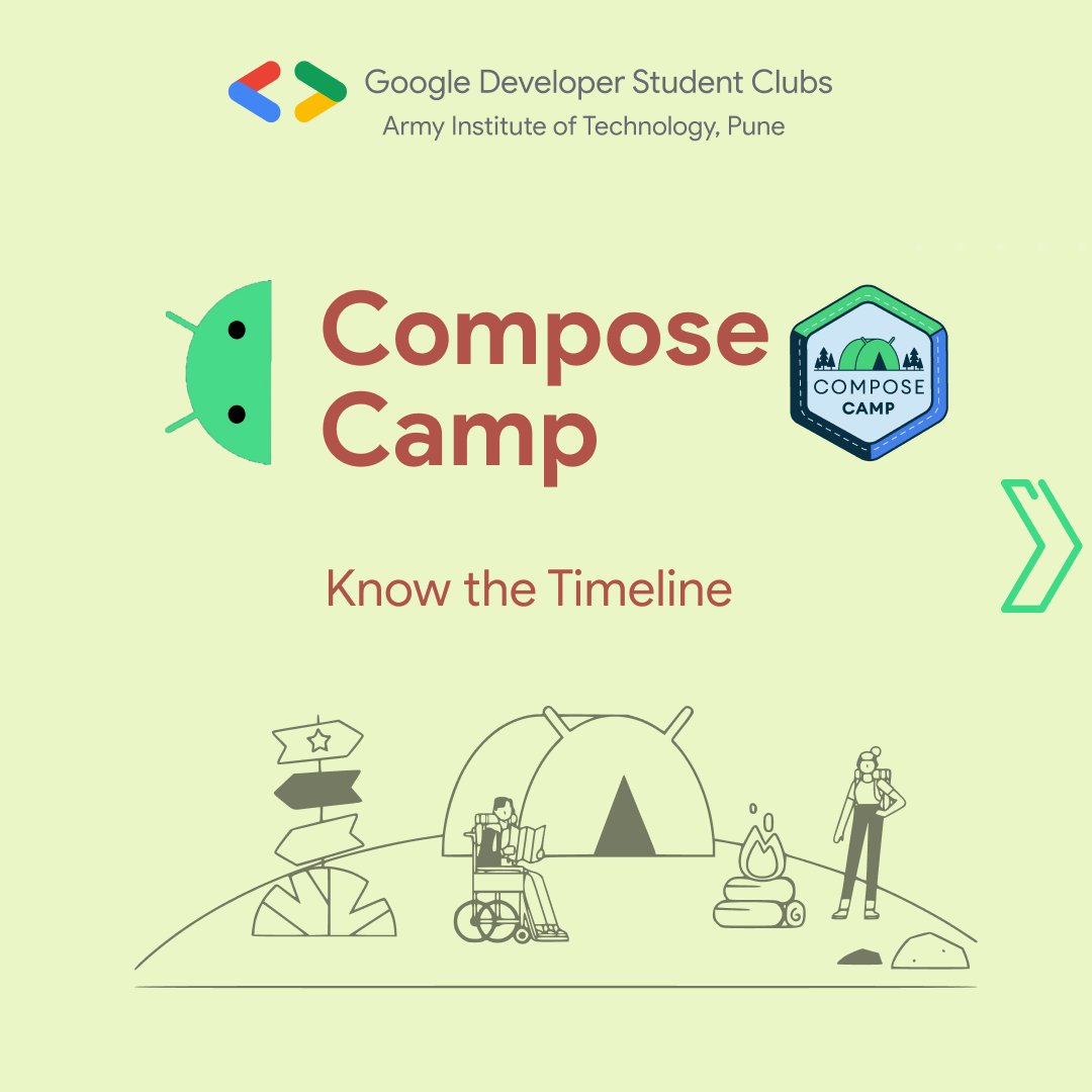 dsc_ait's tweet photo. Don't miss the opportunity!
Let’s learn Android development, join the #ComposeCamp on (10.09.2022) and learn the fundamentals of how to build modern Android apps with Jetpack Compose in this journey. https://t.co/f6IOxmjyzp