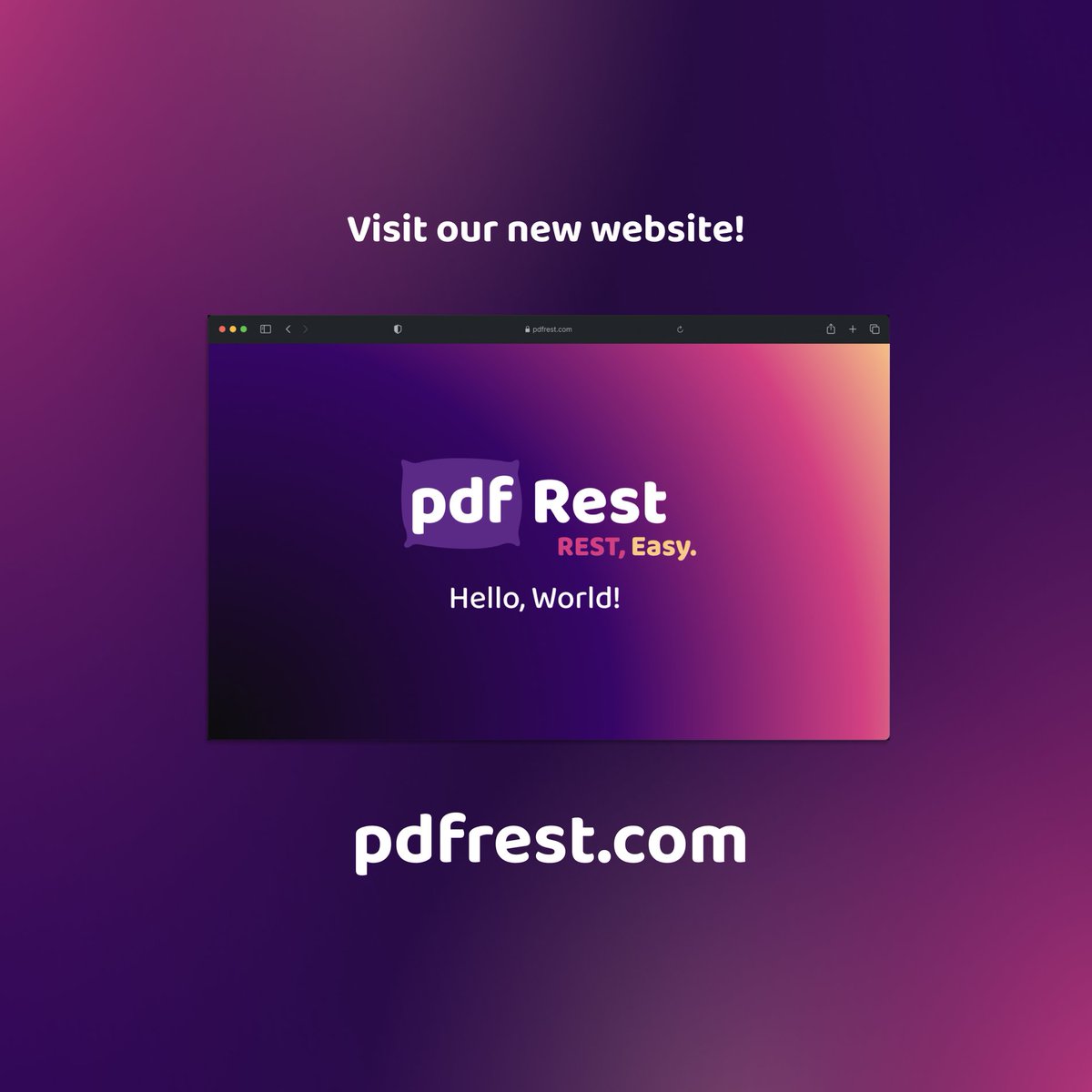 pdfRest's tweet photo. Our new site is live and designed with #developers in mind. Working with #PDFs has never been easier. Convert, compress, merge, split and more. Start with a Guest API Key, and put our ‘1 minute to REST, easy’ guarantee to the test. https://t.co/ZKHYZnsePG
#restapi #PDFsolutions https://t.co/mTWvfZWOue