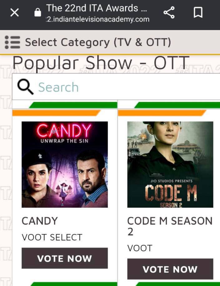 Jenniwinget1x's tweet photo. Guy’s vote for #jenniferwinget as popular actress on ott for Code M 2 as well as for popular show on the official site of ITA Awards 2022 ! 

Please guy’s show your love and support! please requesting !!

( Vote for our idol 🤗) 

https://t.co/Vp8mjPEpiC https://t.co/JuISsBRpSp