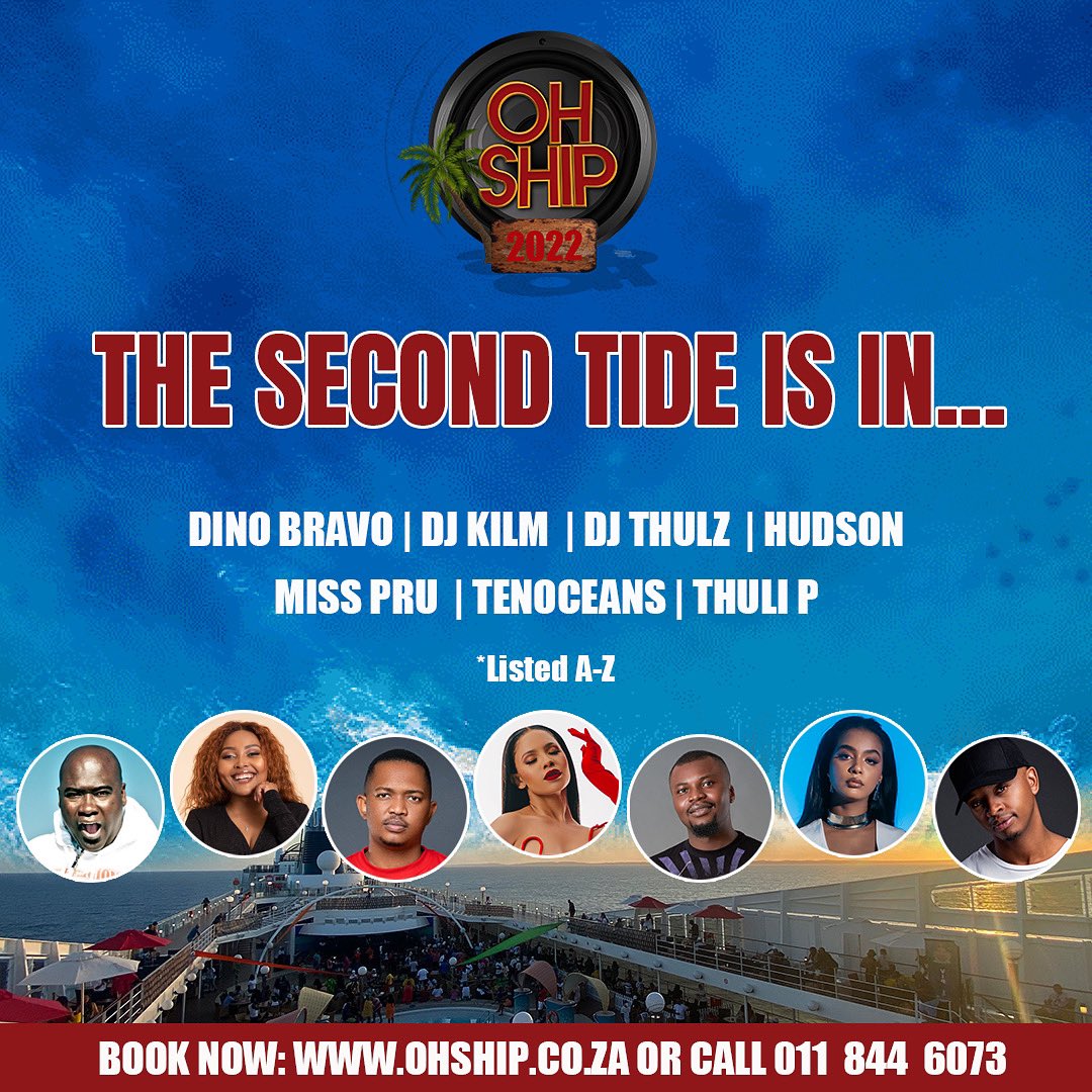 OhShipSA's tweet photo. Happy Thursday, #OhShippers! It’s time to introduce to you the 2nd tide of the #OhShip2022 line up 🥳

Can we get an Oooooh Shipppp for @DJDINOBRAVO, @KILMpopo_ZA, @ThulzSA, @deejay_hudson, @MissPru_Dj, @tenoceans &amp; @Thuli_P 🔥

Welcome aboard #OhShip2022!!! 🕺🏻😎 https://t.co/gnpRIcBwRL