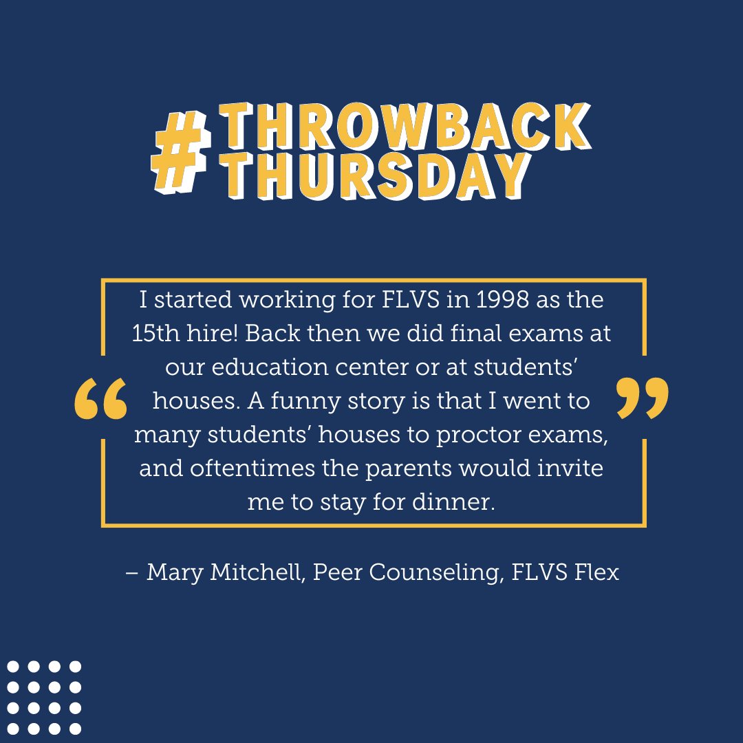 careersatflvs's tweet photo. #ThrowbackThursday celebrating 25 years of #teamFLVS! 🎉 https://t.co/aWjDw8Uz5b