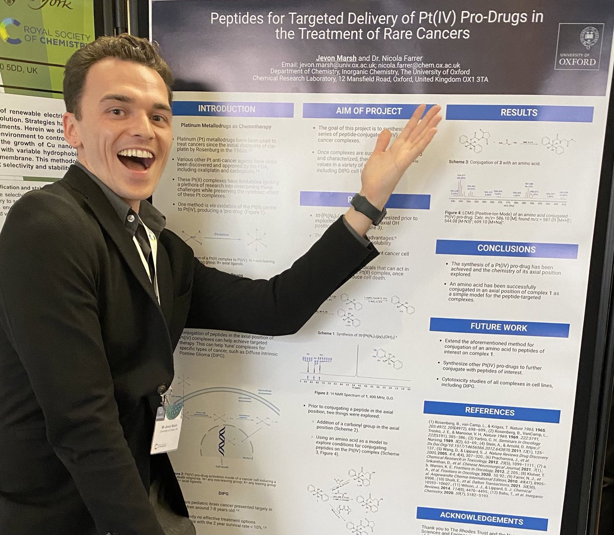 Jevon Marsh (@jevonmarsh) on Twitter photo Had a great time sharing some of my work from the past 10 months with fellow inorganic chemists at the RSC Sir Geoffrey Wilkinson Dalton Poster Symposium in London yesterday. Many thanks to the organizing committee for putting on a fantastic event. @Farrer_group <a href="/RoySocChem/">Royal Society of Chemistry</a> Had a great time sharing some of my work from the past 10 months with fellow inorganic chemists at the RSC Sir Geoffrey Wilkinson Dalton Poster Symposium in London yesterday. Many thanks to the organizing committee for putting on a fantastic event. @Farrer_group <a href="/RoySocChem/">Royal Society of Chemistry</a>