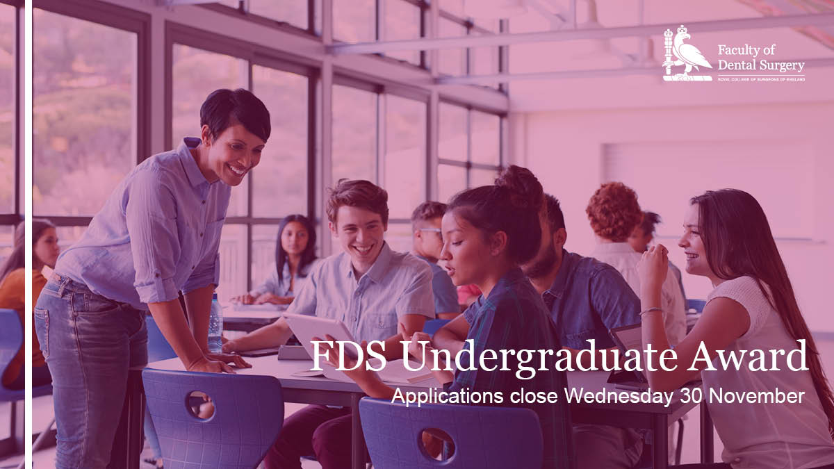 🆕We're excited to be opening entries for our new FDS Undergraduate Award! The award celebrates dental students and their excellent initiative, hard work and contributions to the profession. Apply now and have the chance to win a £400 prize: ow.ly/njU050KEh3n