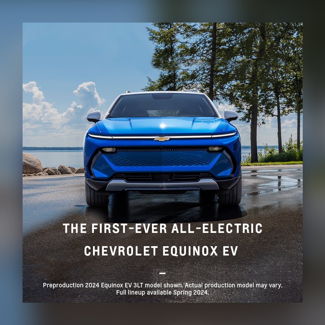 Finally, an EV for everyone. Introducing the First-Ever All-Electric #Chevrolet #EquinoxEV. Learn more at chevrolet.ca/en/electric/eq…