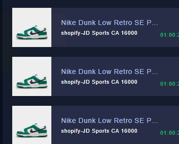 forget to post this smooth shock drop of dunks lottery! 🟢⚪️ 

Bot : <a href="/MEKRobotics/">MEKAIO</a> 
Proxies : <a href="/BartProxies/">Bart Proxies</a> <a href="/BartSuccess/">Bart Proxy Success</a>
Servers : <a href="/ArsonServers/">Arson Servers LLC</a> (s/o <a href="/flexget/">eccocade#8866</a>)
Group : <a href="/AMNotifyCA/">AMNotify Canada</a> 🇨🇦🔥