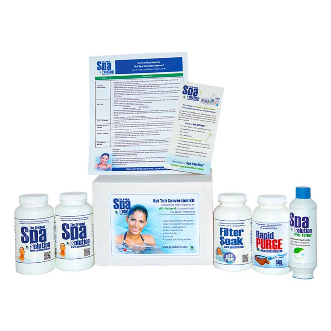 Looking for an all natural way to keep your spa water sparkling? ✨The Enzyme Conversion Kit by Spa Solutions is designed to give you everything you need to make the switch to Enzymes with 6 months of cleaning supplies included! 

Learn more! ow.ly/Ifke50Kketq