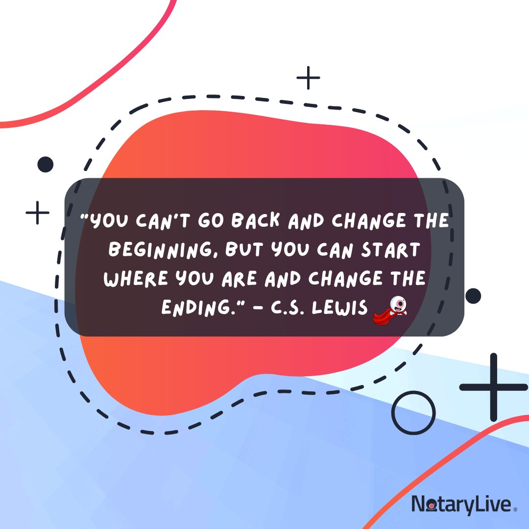 notary_live's tweet photo. It's never too late to make a change! Be persistent even if things don't go as planned.
#onlinenotarizations #onlinenotary #virtualnotary #onlinenotarization #remoteonlinenotarizations #ron https://t.co/Ft1dTU7uuh