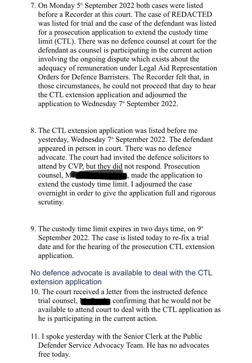 Azza_Brown's tweet image. This is the result of an underfunded system left to rot. No more gaslighting from the govt. This is the reality of the consequences: HHJ Raynor 8/9/22