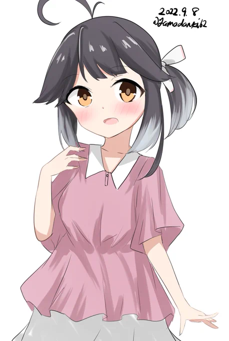 #艦これ版深夜の真剣お絵描き60分一本勝負#艦これ版真剣お絵描き60分一本勝負_20220908早波ちゃん 