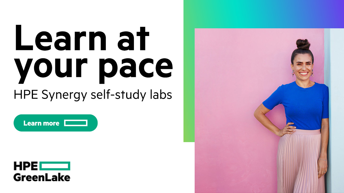 HPE_Compute's tweet image. Build your skills in accessing and configuring HPE Synergy firmware updates with this self-study lab from HPE Education Services. Hands-on, self-paced #eLearning – register today: hpe.to/6018MMjej #HPEEducationServices