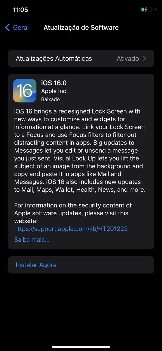 HudsonTan's tweet image. E vamos de Release Candidate! #iOS16RC
