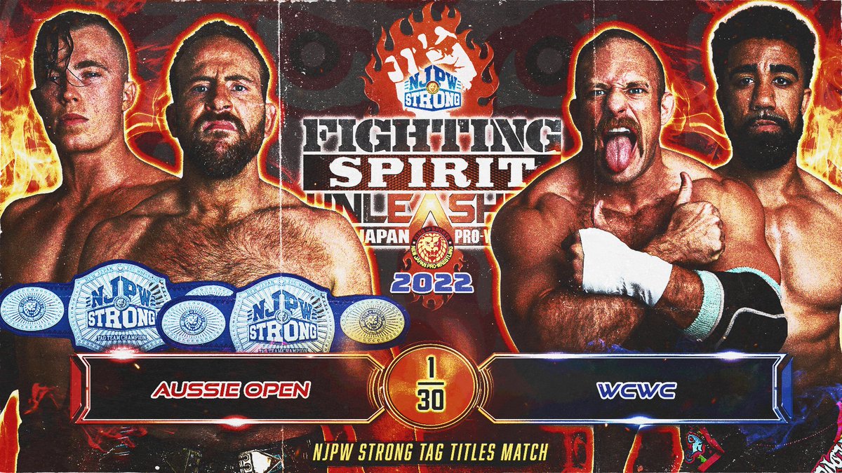 Triller_TV's tweet photo. It's time to unleash them

This Saturday on #FITE, @NJPWofAmerica kicks off the Fighting Spirit Unleashed Series

In action:
🔥Robbie Eagles vs Kevin Blackwood
🔥Dorada vs Misterioso
🔥🔥NJPW STRONG TAG TITLES: #AussieOpen vs #WCWC

[ #njFSU | #FITEAPP | https://t.co/5cqmFRIXA6 ] https://t.co/RKWYMs90vz
