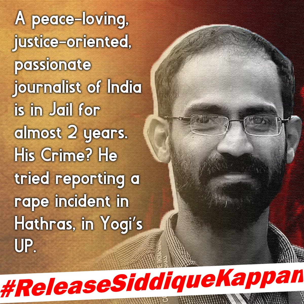 LethueE's tweet photo. The affidavit filed by the UP Police in the Supreme Court opposing the bail plea filed by journalist Siddique Kappan is absurd and an attempt to mislead the court. #ReleaseSiddiqueKappan https://t.co/yCVn6Q2BFn