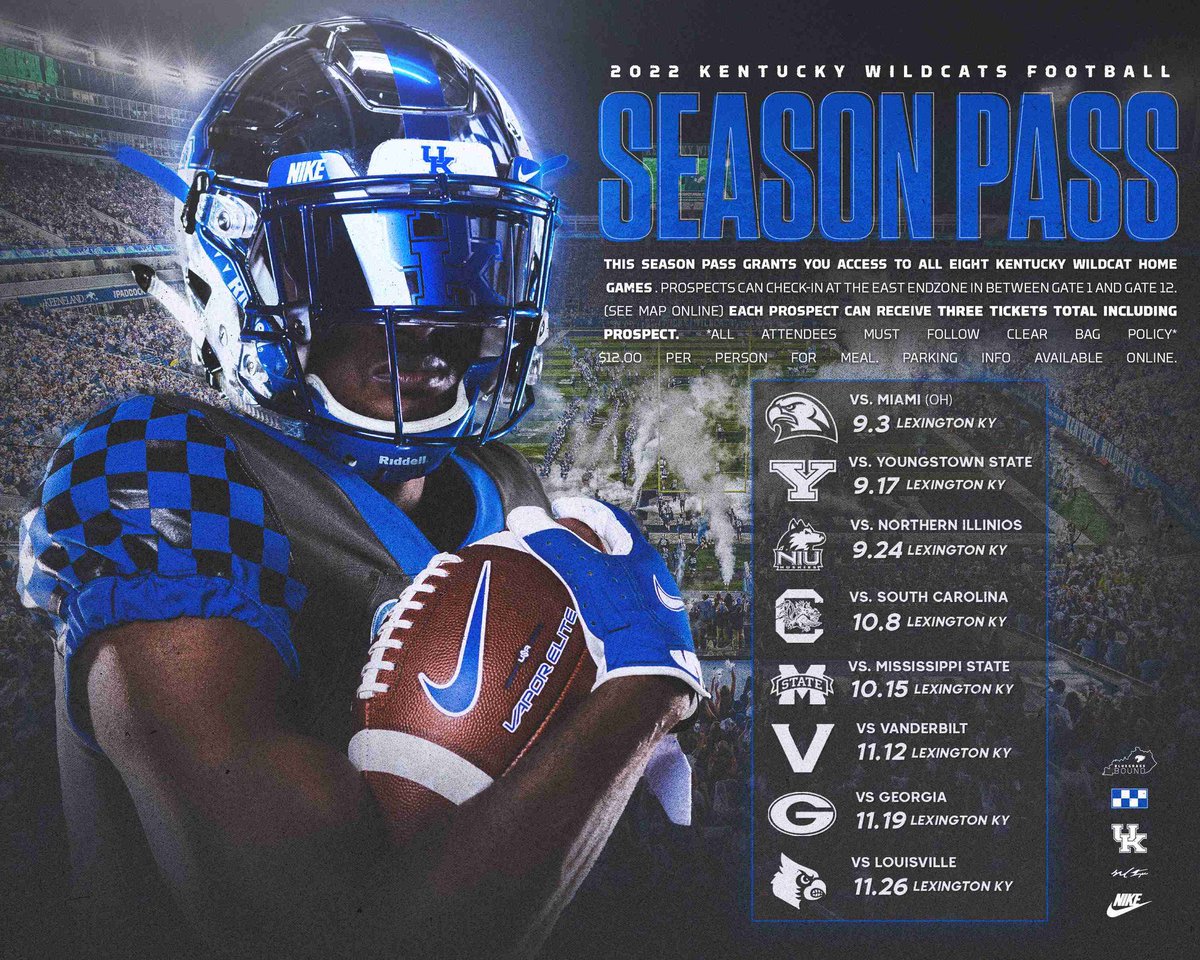 RiceBrach's tweet photo. Super geeked to have received a season pass from UK! Thanks @vincemarrow https://t.co/4hpEdRKx4Y