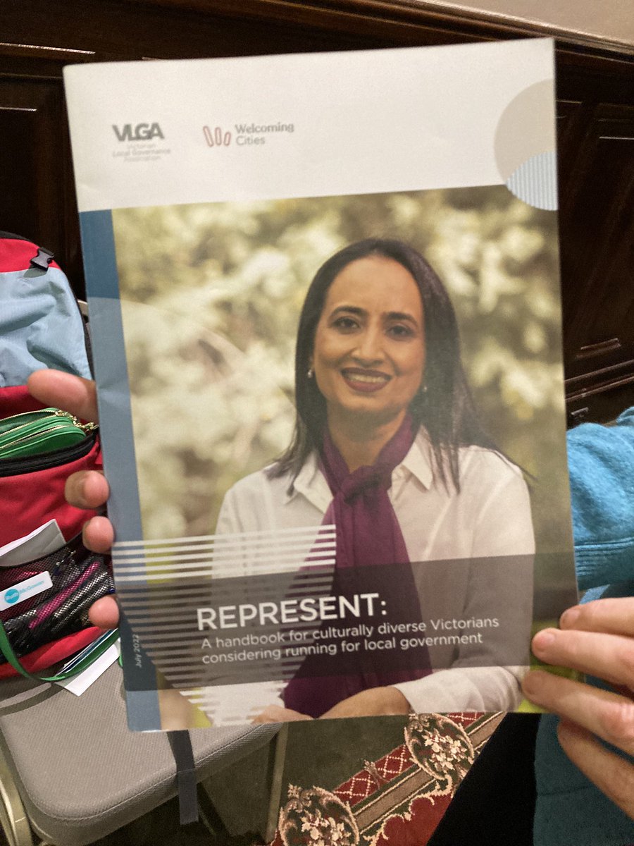 Loved hearing more about <a href="/_VLGA/">VLGA</a> and <a href="/welcomingaus/">Welcoming Australia</a>’ Represent handbook, supporting culturally diverse Victorians to stand for local government, at today’s #AdvancingWomen’s Leadership Summit
More information here 👉 welcomingcities.org.au/represent-a-ha…