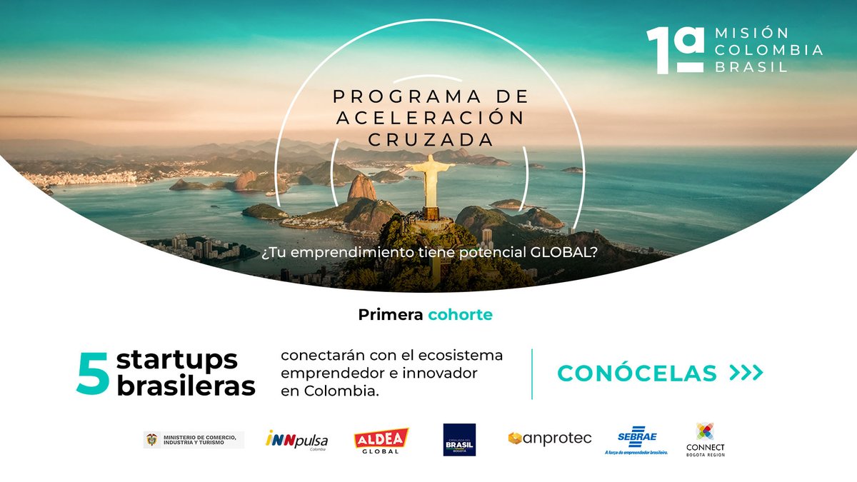 InnpulsaCol's tweet photo. #Entérate | Tendremos una misión cruzada en alianza con #AnprotecBrasil y la #EmbajadaDeBrasil en🇨🇴, conectaremos a emprendedores con sus entornos empresariales para potenciar su crecimiento. Conoce más de esta noticia en👉🏾https://t.co/8J8Z2gs5lr

#AceleraciónCruzada #AldeaGlobal https://t.co/myZrhNvPu5