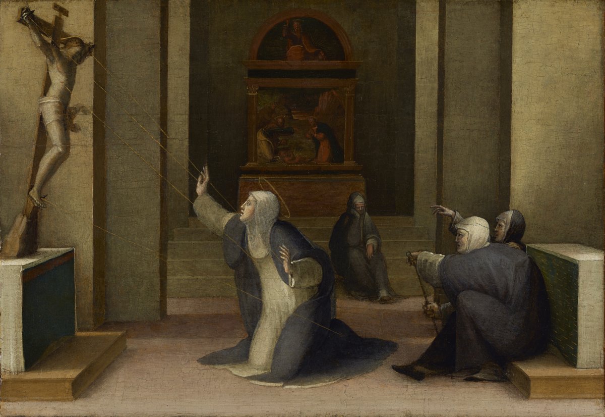jdmccafferty's tweet photo. Domenico Beccafumi, 1484 - 1551

St Catherine of Siena Receiving the Stigmata,
c. 1513–1515.

(The J. Paul Getty Museum, Los Angeles) https://t.co/tz1BFeUkdp