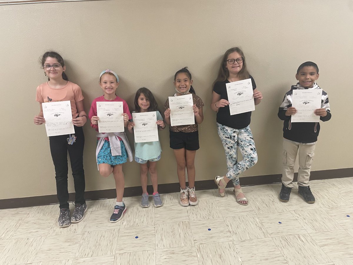 KWE kiddos who were "Caught Being  A Badger"!!  We are SUPER proud of them!  💙🦡💙