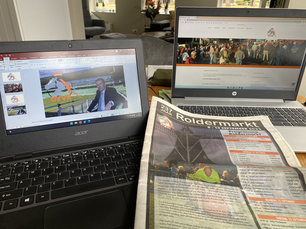Laatste loodjes ter voorbereiding openingsavond <a href="/OVVR_Rolde/">OVVR</a> Roldermarkt 2022. Aprecorona, we mogen weer!