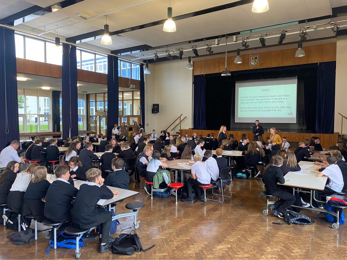 missturekbio's tweet photo. Brilliant morning running MVP seminars with junior pupils. Lots of great ideas about how to prevent violence and bullying. Special mention to the senior mentors who were excellent encouragement and role models! @SKingPE @ArbroathAcad @MVPScot https://t.co/D0hDvyqD4b