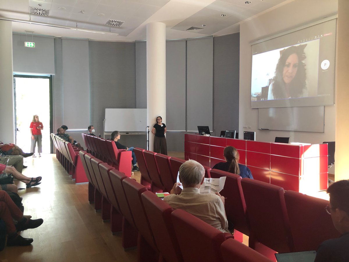 Elena_Prodi's tweet photo. Economic choices have implications not only for the economic units targeted, several other aspects are involved and indirectly affected •
Prof. Bengi Akbulut (@Concordia Uni) now at the plenary of the @CiMETCentre - #IIPPE Conference in #Bologna https://t.co/4xnAK6tWWH