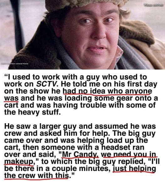 #JohnCandy being John Candy: