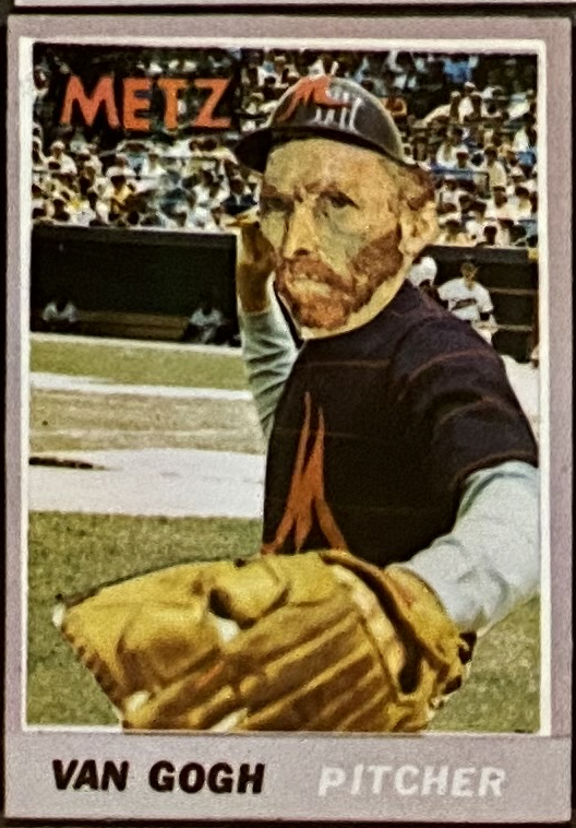 From the SoHo Memory Project Archive: A selection from a set of around 50 “baseball” cards where all of the players are artists.