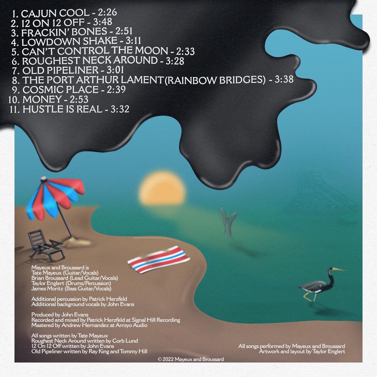 MayeuxBroussard's tweet photo. M&amp;B and @TTChilders are both releasing albums on 9/30 🤠

You can pre-order our new album COSMO OIL CO. now and receive a free download of the first single “Cajun Cool” here - 
https://t.co/nmY86RoEyV

#newmusic2022 #mayeux #broussard #cosmo #oil #austin #atx https://t.co/hjQyJsLfJj