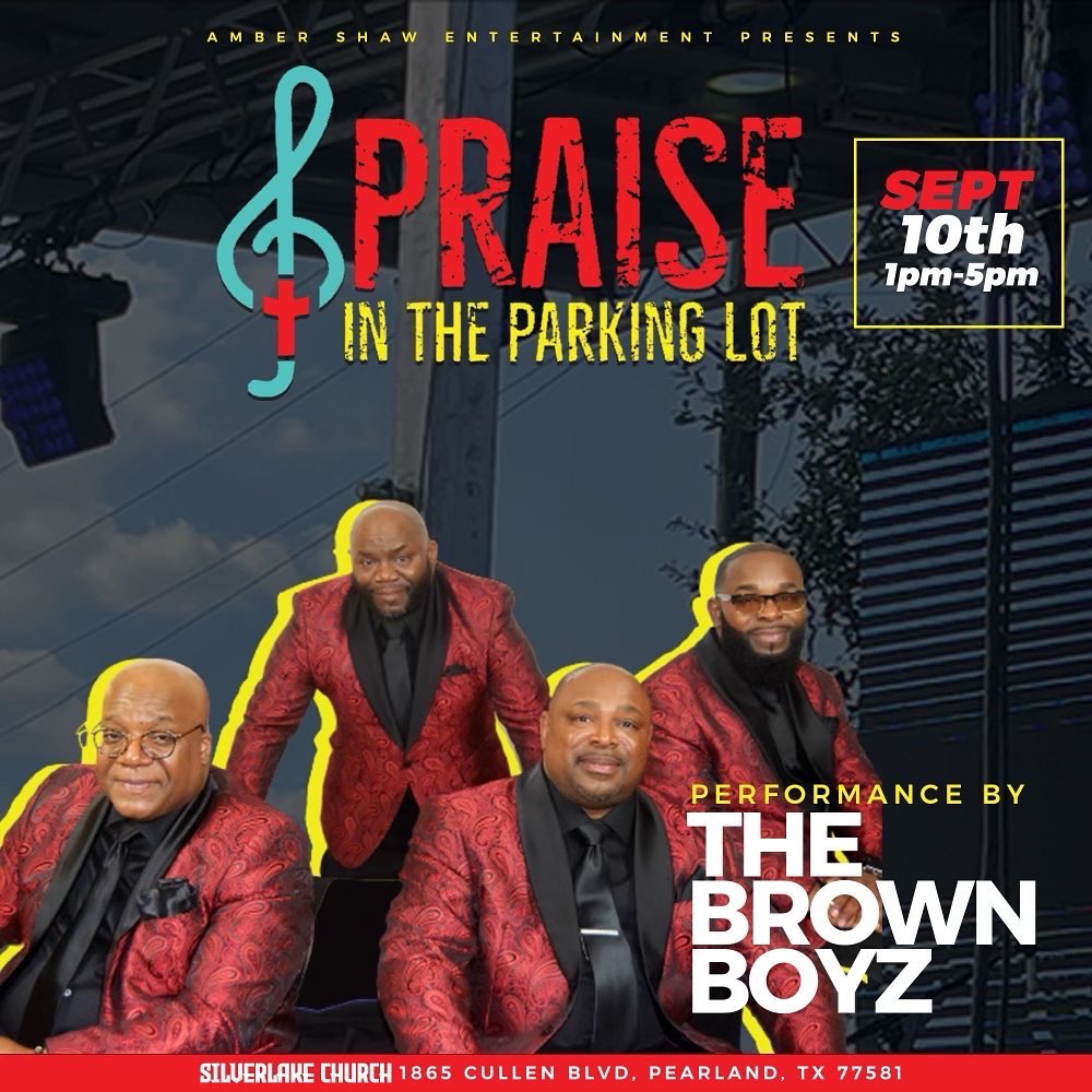 HOUSTON TEXAS!!!! We’ll see you this Saturday with our friend @itsmeambershaw and @ambershawentgrp for Praise in the Parking Lot!! We hope to see you there!!! #TheBrownBoyz #ontheroad #HTown